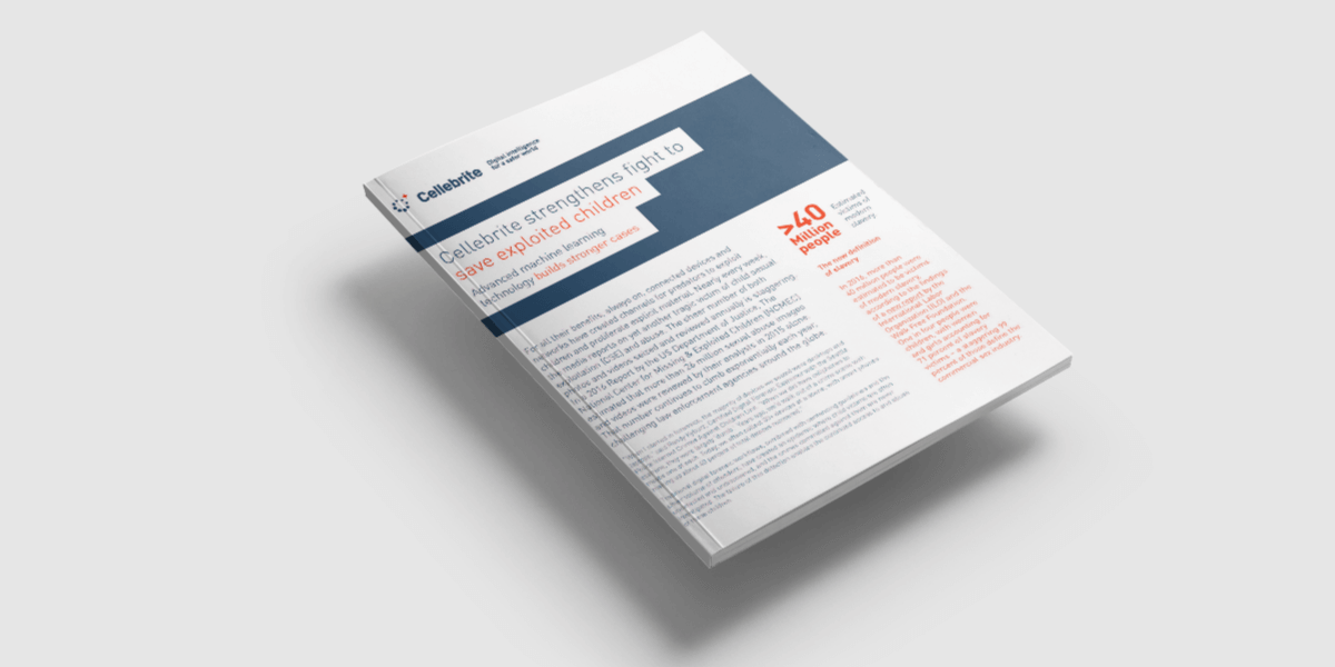 Cellebrite Strengthens Fight to Save Exploited Children