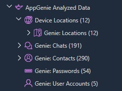 App Genie provides automatic decoding capabilities that police can use as a forensic decoding tool to durface the data.



