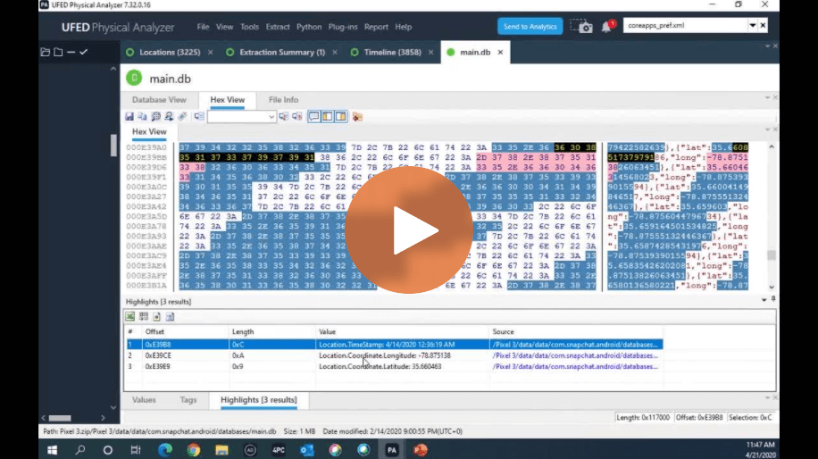 Episode 1: I Beg to DFIR – Carving for Locations in Cellebrite Physical Analyzer