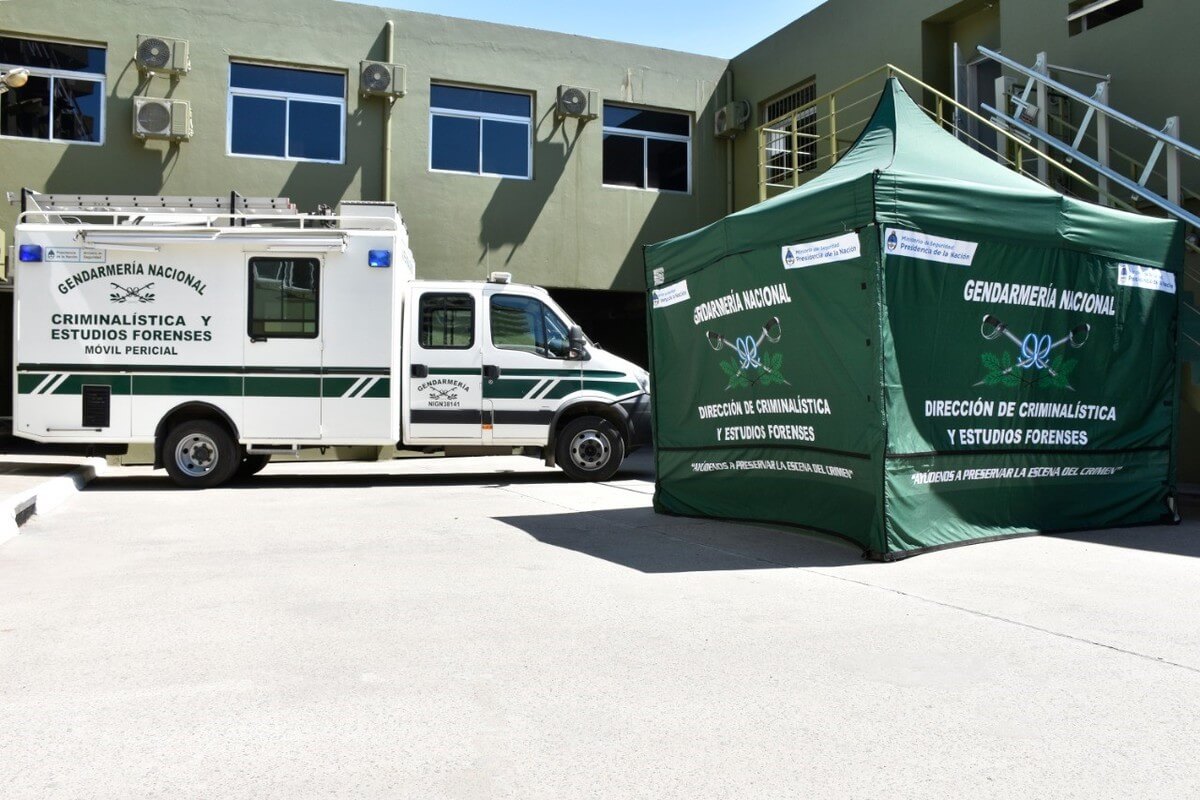 GNA's forensics vehicle and tent