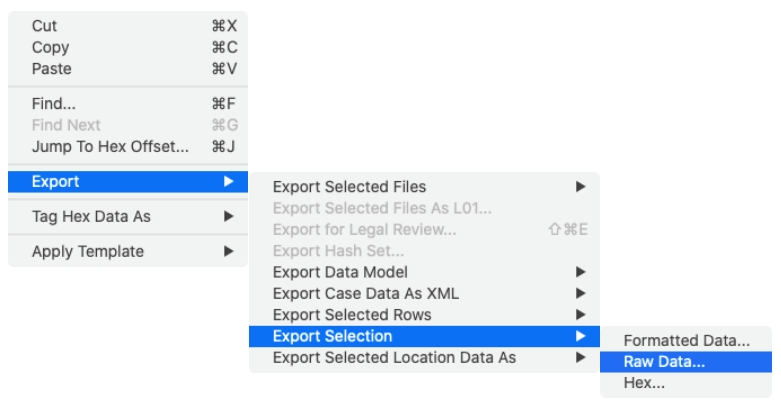 Streamlined iPhone data acquisition: Use File Content Viewer to export raw data to be used as evidence.