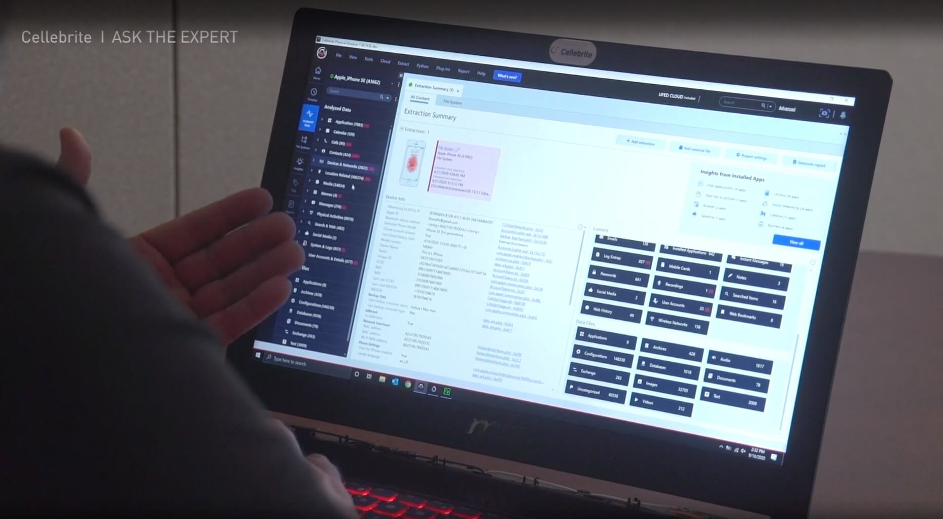 How to Use The Project Tree and Analyzed Data in Cellebrite Physical Analyzer to Find Data Fast