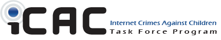 ICAC Internet Crimes Against Children Task Force program logo.