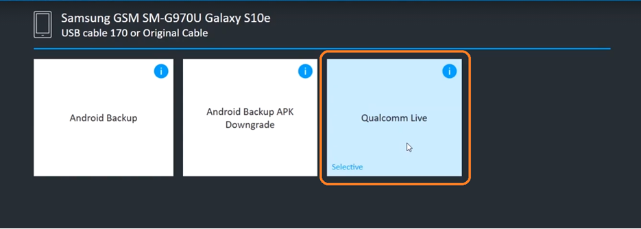Selective File System Extraction in Cellebrite UFED - Qualcomm Live