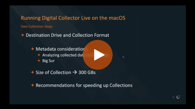 Cellebrite Digital Collector: Collecting Data from Live Macs