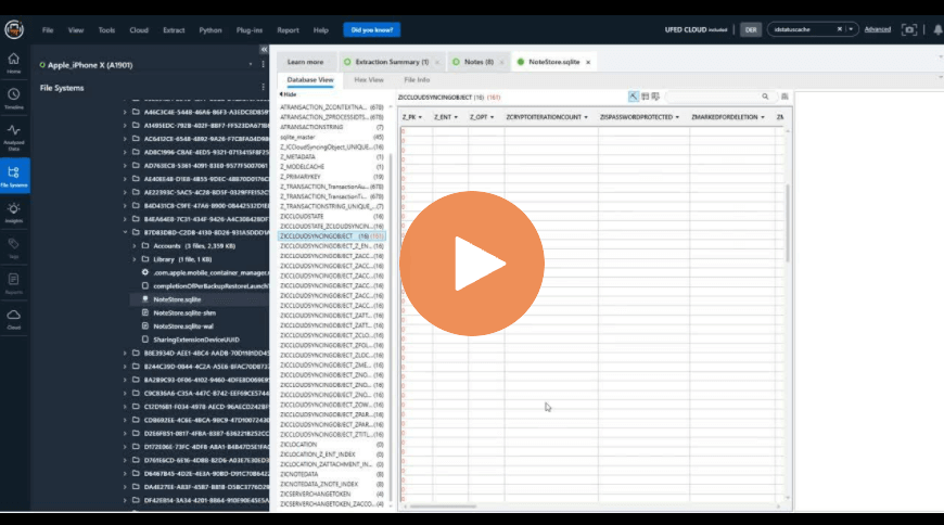 Different Ways to Interact with a Database within Cellebrite Physical Analyzer to Find Deleted Data and More Evidence