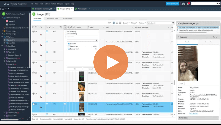 How To Find Deleted Photos in the Recycle Bin With Cellebrite Physical Analyzer