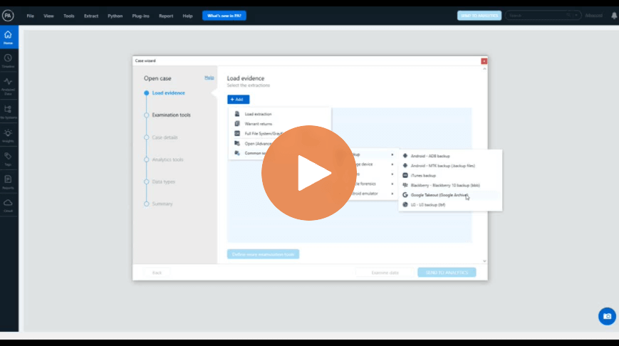 How To Load a Google Takeout Data Collection Into Cellebrite Physical Analyzer