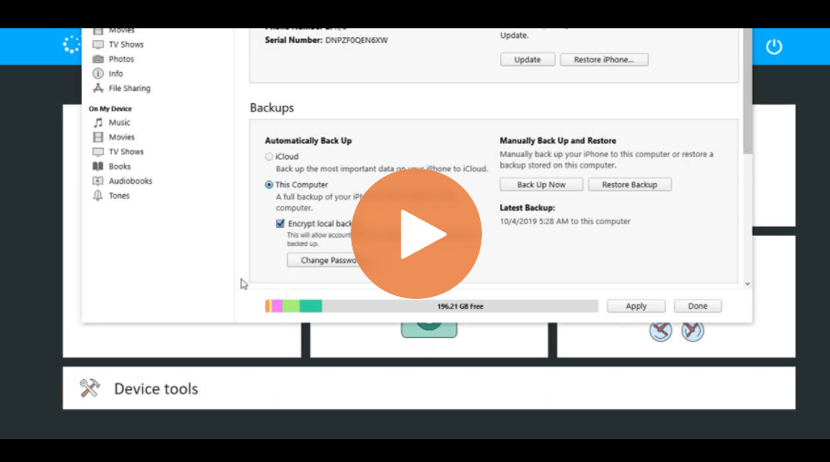 How To Remove iTunes Encryption Without Overwriting Data on Your UFED 4PC