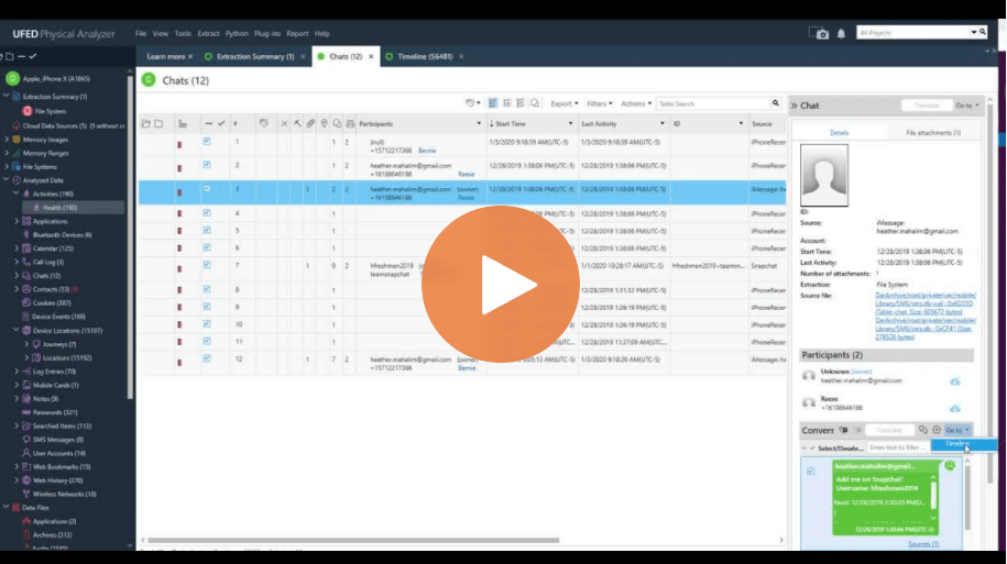 How To Use the “Go to” Feature in Cellebrite Physical Analyzer