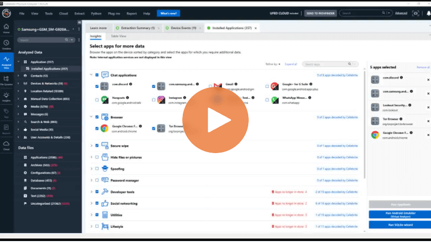 How to Find Data After Running the App Genie or the Fuzzy Model Plugin – Cellebrite Physical Analyzer