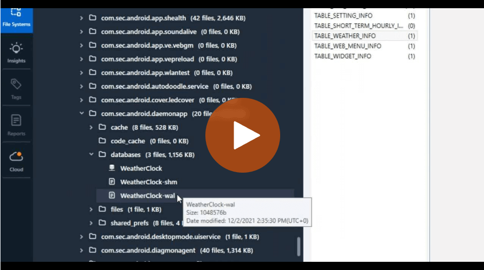 How to Find Location Artifacts from Weather Data in Cellebrite Physical Analyzer