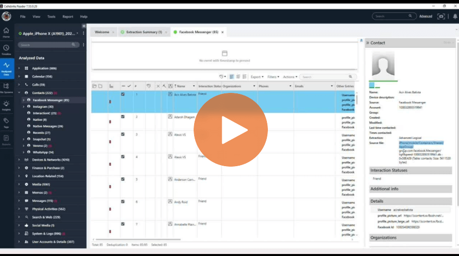 Cellebrite Reader Overview – Evidence Review Software