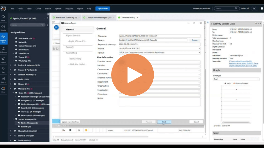 Different Methods for Creating Reports in Cellebrite Reader