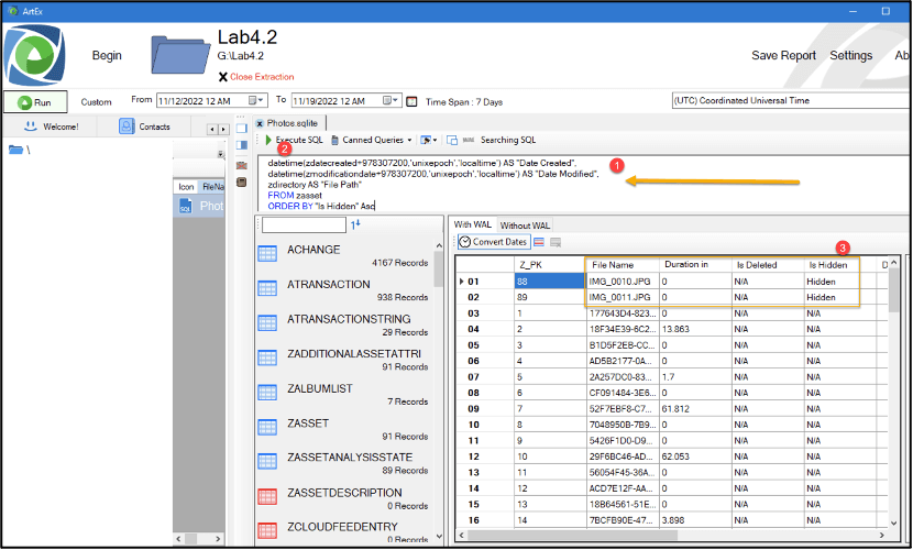Use ArtEx to validate using the query provided.