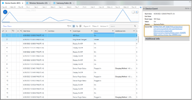 Physical Analyzer 7.58 – Updated Samsung Rubin and Pass Android Artifacts and Support for Mobile Device Forensics
