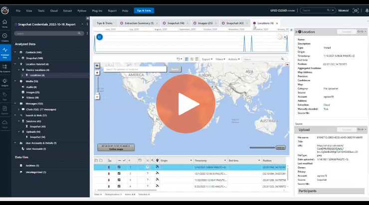 How to use Cloud forensics tools in Physical Analyzer