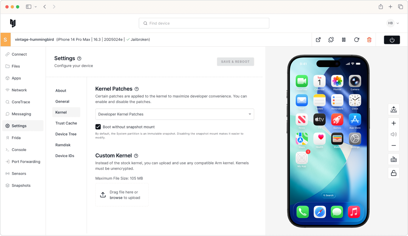 Use familiar tools without losing device access. 